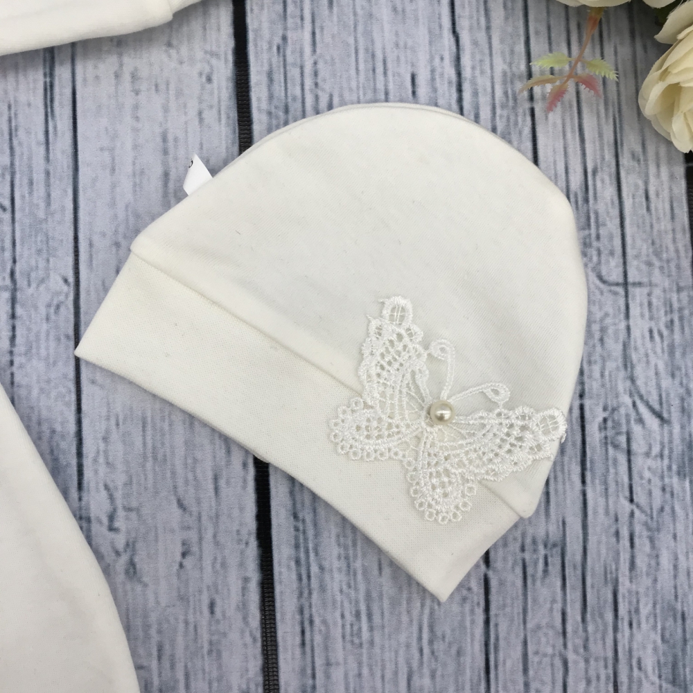 247. Комбинезон с шапкой,100% хлопок интерлок, молочный