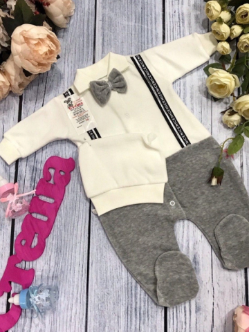 Купить оптом 109. Комбинезон с шапкой,100% хлопок интерлок в Петрозаводске